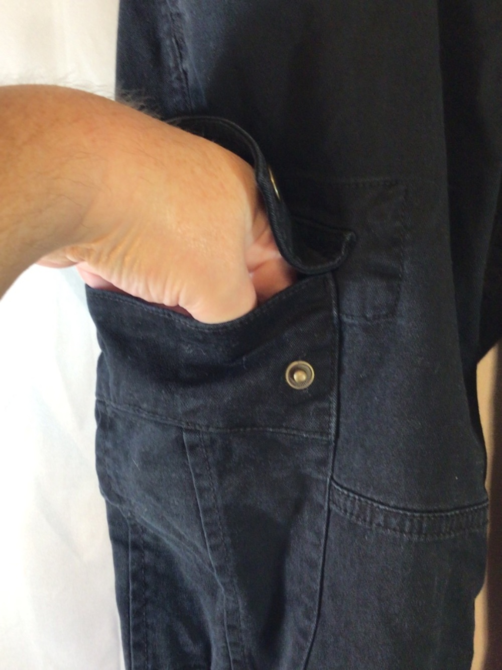 polo ralph lauren cargo pants black size 6 zip ankle stretch utility military - Picture 7 of 16